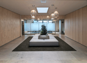 Blick zum Empfang des Greensite Büro