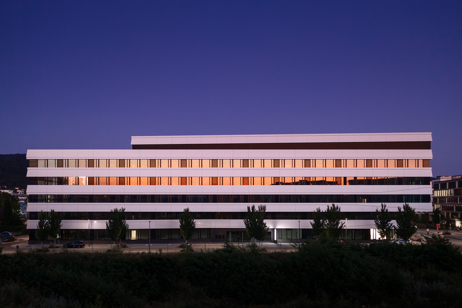 Blick auf das Laborgebäude SkyAngle in Heidelberg