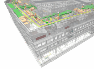 BIM Modell eines Laborgebäudes in Heidelberg
