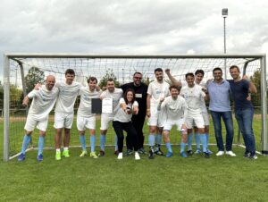 Gruppenfoto des Fußballteams, Heidelberg