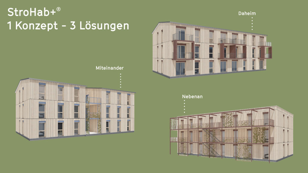 Überblick der Lösungen des StroHab+ Prinzips